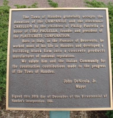 Campanile and Carillon Marker. Click for full size. Campanile and Carillon Marker image. Click for full size.