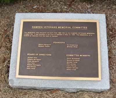 Dedicated Plaque image. Click for full size.