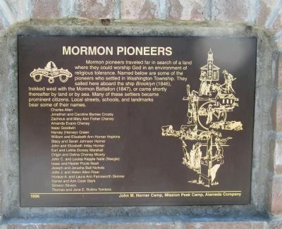 Mormon Pioneers Marker image. Click for full size.