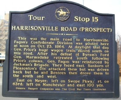 Harrisonville Road (Prospect) Marker image. Click for full size.
