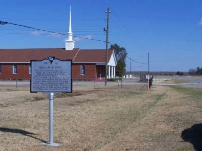 Beulah School Marker, looking eastward along Florence Highway (US 76). Click for full size. Beulah School Marker, looking eastward along Florence Highway (US 76) image. Click for full size.
