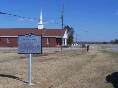Beulah School Marker, looking eastward along Florence Highway (US 76) image. Click for full size.