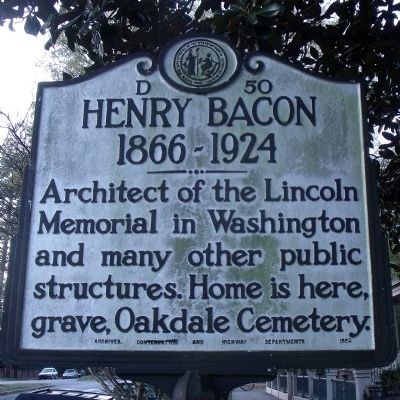 Henry Bacon Marker image. Click for full size.