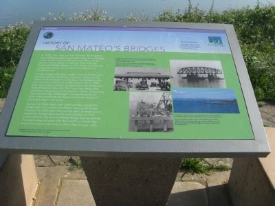 History of San Mateos Bridges Marker image. Click for full size.