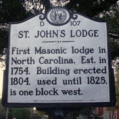 St. John's Lodge Marker. Click for full size. St. John's Lodge Marker image. Click for full size.