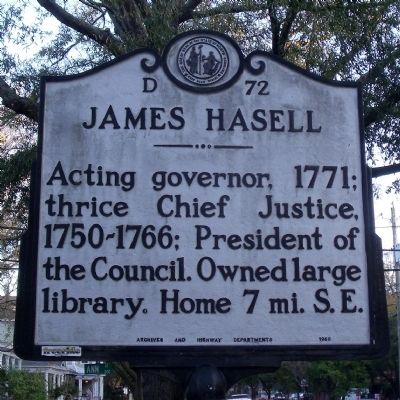 James Hasell Marker. Click for full size. James Hasell Marker image. Click for full size.
