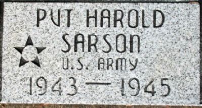Racine Veterans Memorial - Harold S. Sarson image. Click for full size.