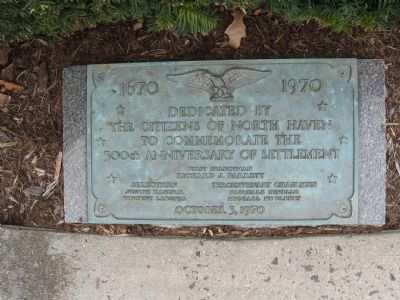 North Haven 300th Anniversary Marker image. Click for full size.