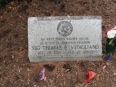 SSg Thomas E. Vitagliano Marker. Click for full size. SSg Thomas E. Vitagliano Marker image. Click for full size.
