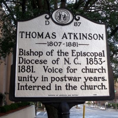 Thomas Atkinson Marker. Click for full size. Thomas Atkinson Marker image. Click for full size.