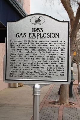 1953 Gas Explosion Marker image. Click for full size.