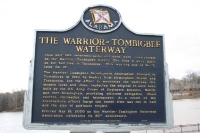 The Warrior-Tombigbee Waterway Marker image. Click for full size.
