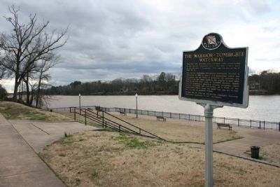 The Warrior-Tombigbee Waterway Marker image. Click for full size.