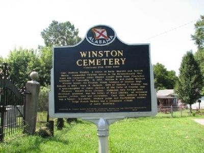 Winston Cemetery Marker - Side B - Wide View image. Click for full size.