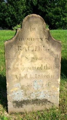 Rachel Gard Grave Marker. Click for full size. Rachel Gard Grave Marker image. Click for full size.