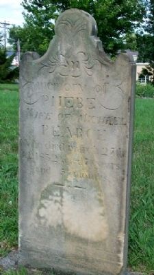 Phebe Pearce Grave Marker. Click for full size. Phebe Pearce Grave Marker image. Click for full size.