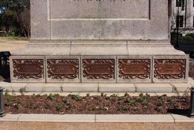 Wade Hampton west face lower plaques. Click for full size. Wade Hampton west face lower plaques image. Click for full size.
