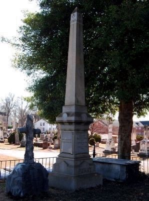 Governor Benjamin Perry (1805-1886) Tombstone (center) image. Click for full size.