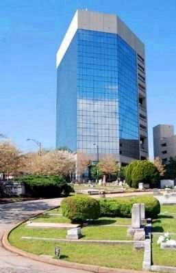 Springwood Cemetery -<br>Liberty Square in Background. Click for full size. Springwood Cemetery -<br>Liberty Square in Background image. Click for full size.