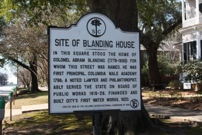 Site of Blanding House Marker. Click for full size. Site of Blanding House Marker image. Click for full size.