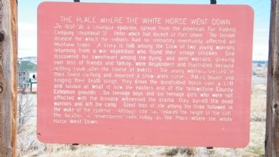 The Place Where the White Horse Went Down Marker image. Click for full size.