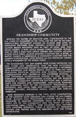 Friendship Community Marker image. Click for full size.