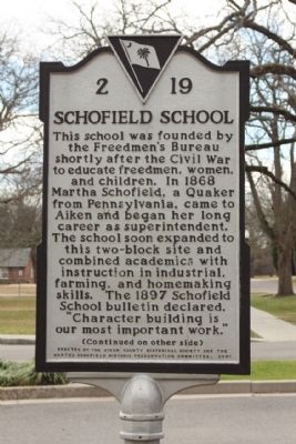 Schofield School Marker image. Click for full size.
