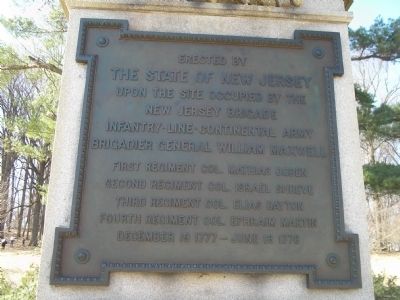 New Jersey Brigade Marker. Click for full size. New Jersey Brigade Marker image. Click for full size.