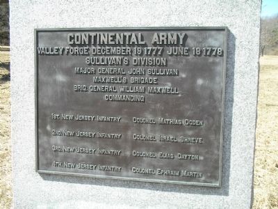 Sullivan’s Division Marker. Click for full size. Sullivan’s Division Marker image. Click for full size.