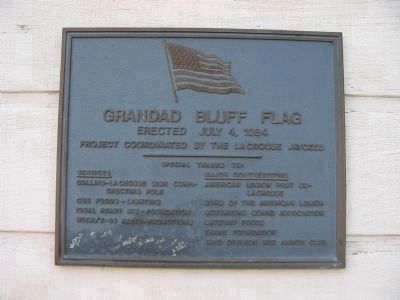 Grandad Bluff Flag Plaque image. Click for full size.