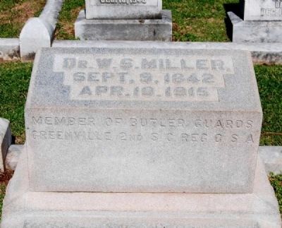 Dr. W.S. Miller (1842-1915) Tombstone image. Click for full size.