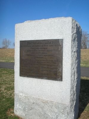 Marker at Valley Forge. Click for full size. Marker at Valley Forge image. Click for full size.