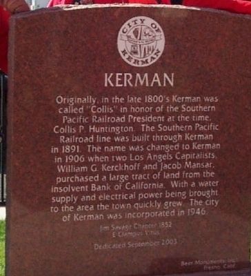 Kerman Marker. Click for full size. Kerman Marker image. Click for full size.