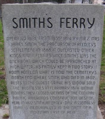 Smith's Ferry Marker image. Click for full size.