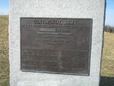 Varnum’s Brigade Marker. Click for full size. Varnum’s Brigade Marker image. Click for full size.