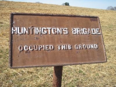Huntington’s Brigade Marker. Click for full size. Huntington’s Brigade Marker image. Click for full size.