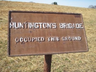 Huntingtons Brigade Marker image. Click for full size.