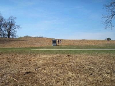 Huntington’s Brigade Marker and Redoubt 4. Click for full size. Huntington’s Brigade Marker and Redoubt 4 image. Click for full size.