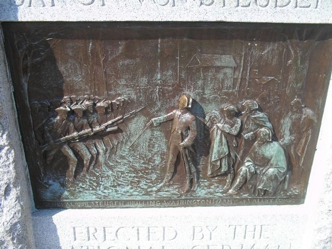 Closeup of von Steuben Plaque. Click for full size. Closeup of von Steuben Plaque image. Click for full size.