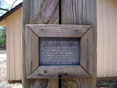 CCC Camp SP-24 Beach, Virginia. Click for full size. CCC Camp SP-24 Beach, Virginia image. Click for full size.