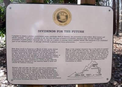Dividends for the Future Marker. Click for full size. Dividends for the Future Marker image. Click for full size.