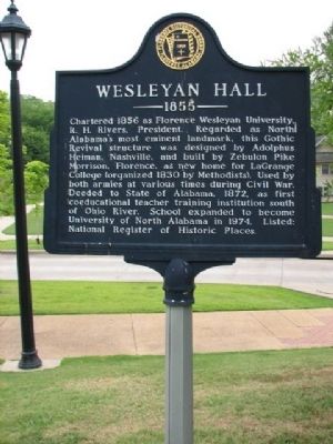 Wesleyan Hall 1855 Marker image. Click for full size.