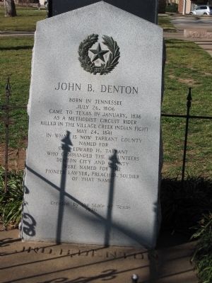 John B. Denton Marker image. Click for full size.