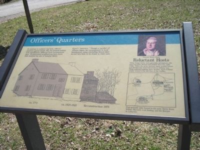 Officer’s Quarters Marker. Click for full size. Officer’s Quarters Marker image. Click for full size.