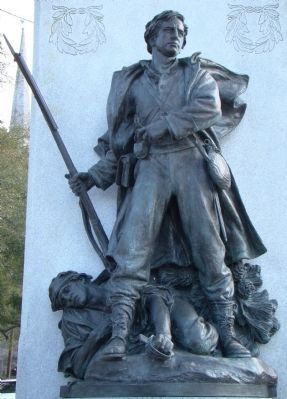 Confederate Soldiers Monument Sculpture. Click for full size. Confederate Soldiers Monument Sculpture image. Click for full size.