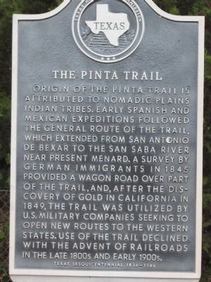 Pinta Trail Marker image. Click for full size.