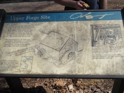 Upper Forge Site Marker. Click for full size. Upper Forge Site Marker image. Click for full size.
