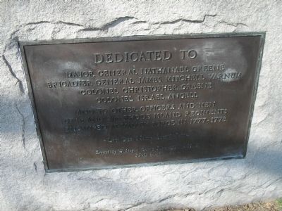 1st and 2nd Rhode Island Regiments Marker. Click for full size. 1st and 2nd Rhode Island Regiments Marker image. Click for full size.