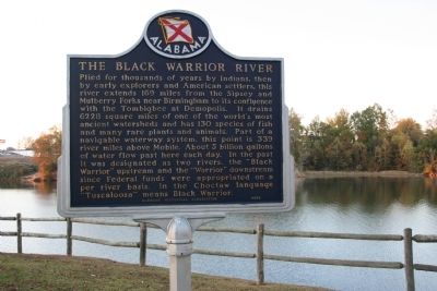 The Black Warrior River Marker image. Click for full size.