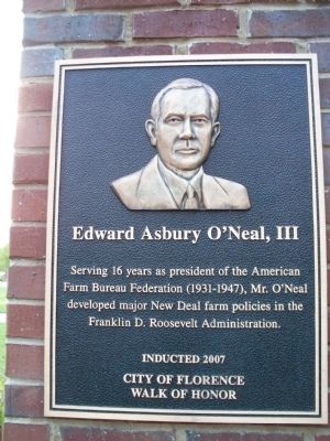 Edward Asbury O'Neal, III Marker. Click for full size. Edward Asbury O'Neal, III Marker image. Click for full size.